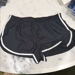 FP Movement by Free People Black Athletic Shorts with White Trim